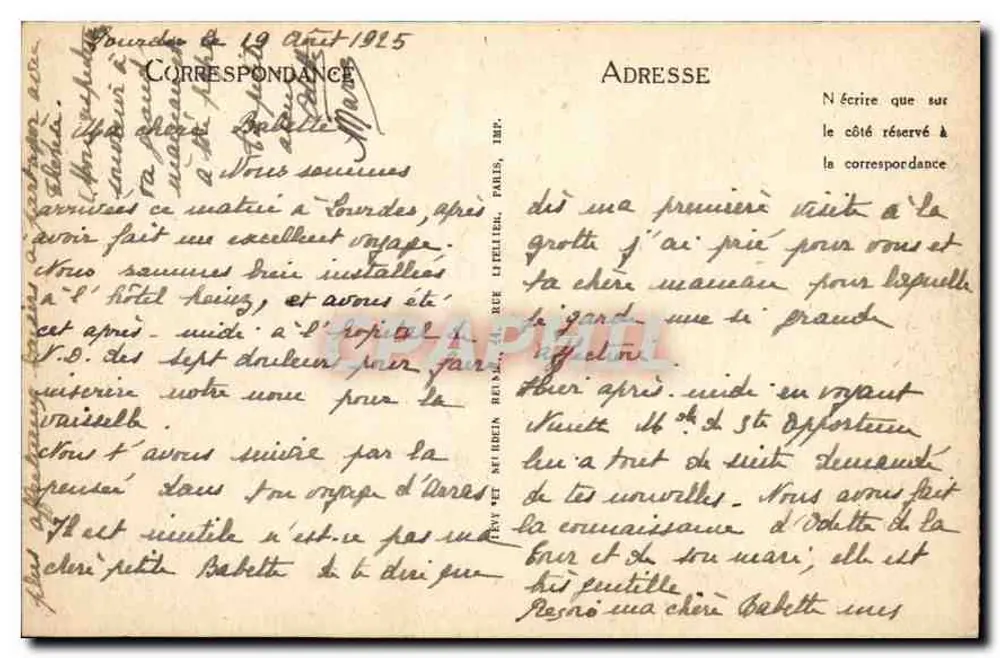 Tours - A Basílica e o Abrigo dos Peregrinos — LL - Verso