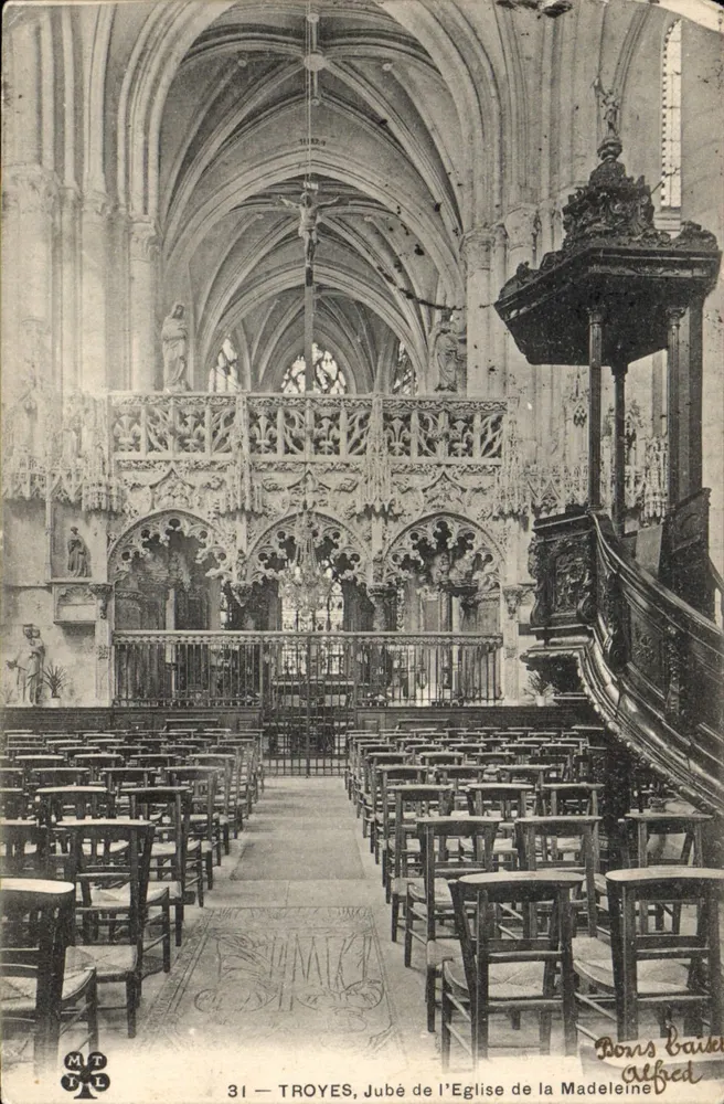 Troyes, Jubé der Kirche der Madeleine — Verlag Albed, n°31 - Vorderseite