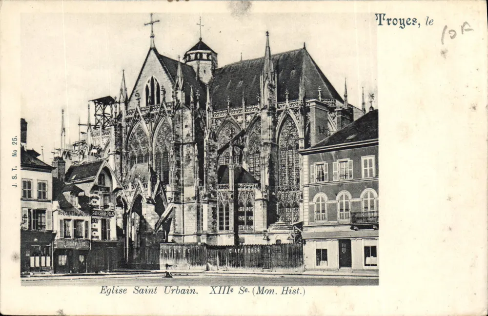Igreja de São Urbano — Troyes — J.S.T. No 25 - Frente