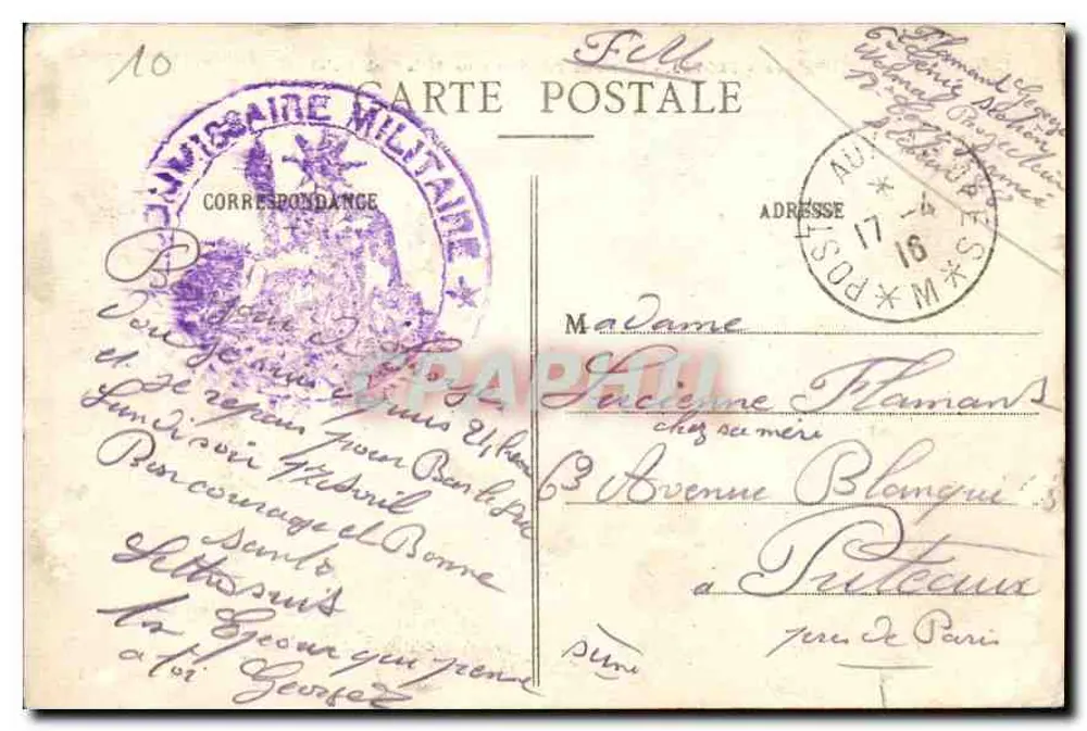 Troyes - Ostpanorama (Ansicht vom Dom aus) — Nr. 160 — Verleger unbekannt - Rückseite