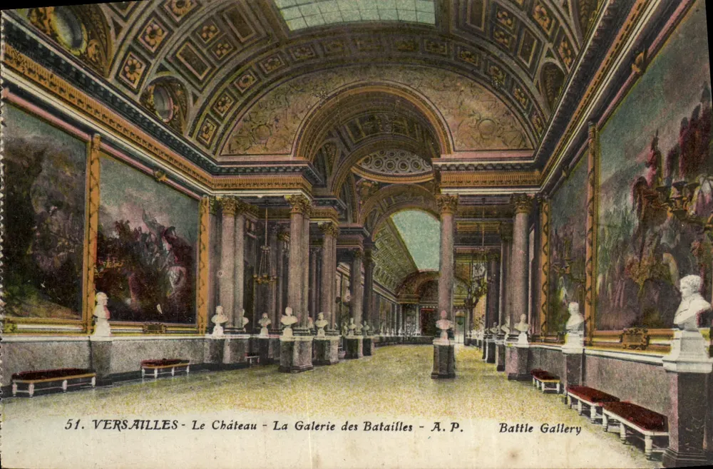 Versailles - Das Schloss - Die Schlachtengalerie - A.P. - Vorderseite