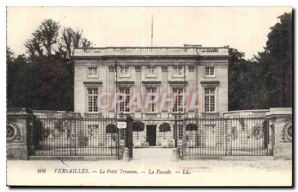 Versailles — O Petit Trianon — A Fachada — LL. - Frente