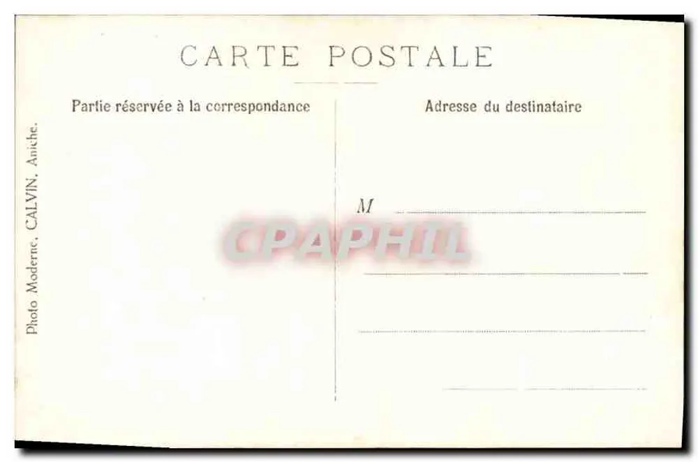 Retrato de casal — época 1910-1920 — Foto Moderna, CALVIN, Aniche - Verso