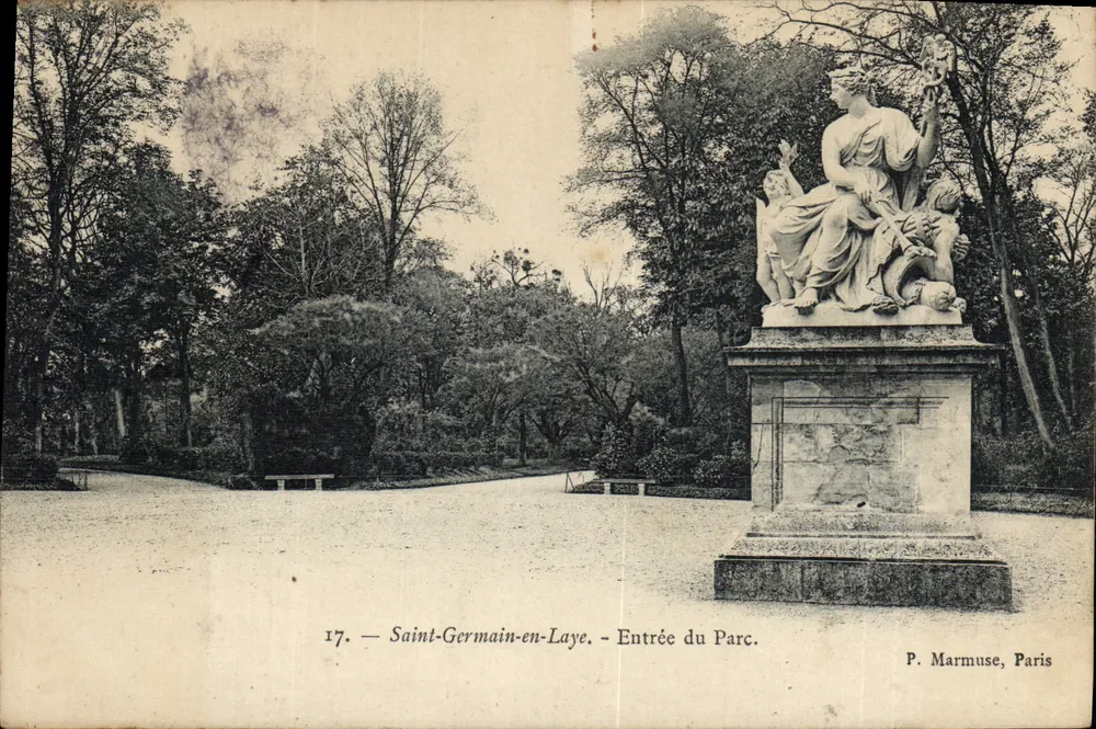 Saint-Germain-en-Laye — Entrada do Parque — P. Marmuse, Paris, n°17 - Frente