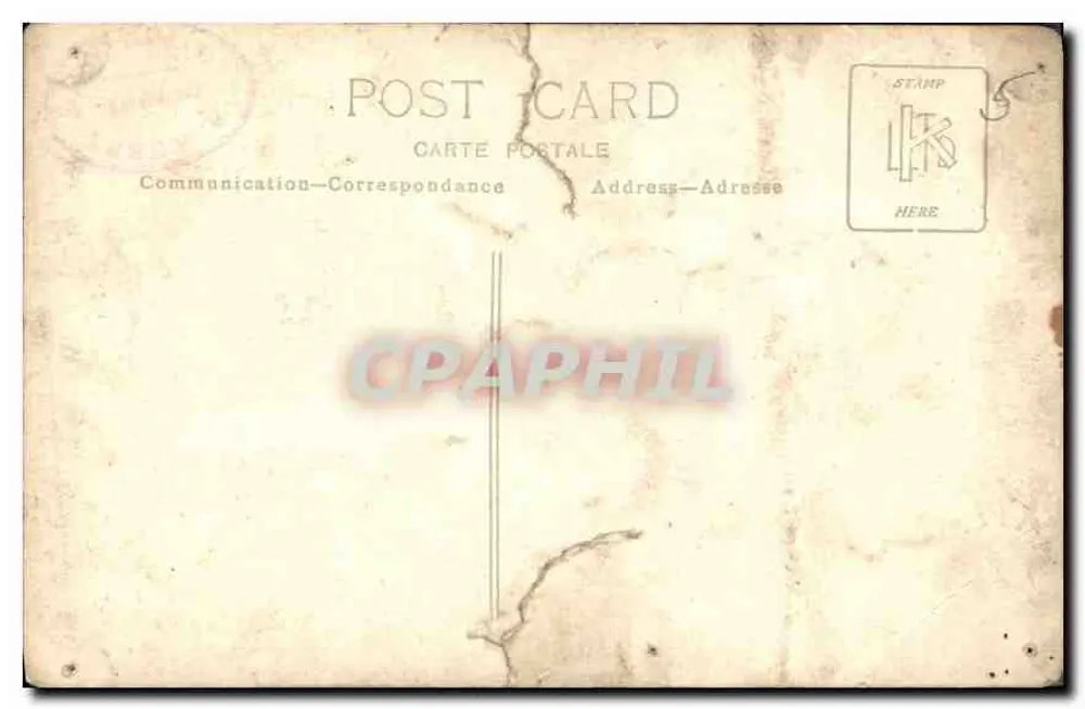Portrait d'un jeune homme — studio photographique — éditeur 'CPAPHIL' (imprimé sur la carte) - Verso