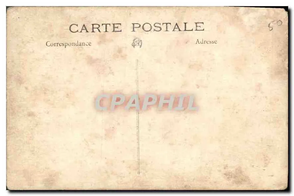 Grupo de músicos em traje militar — Rue de la République — Editor não identificado - Verso