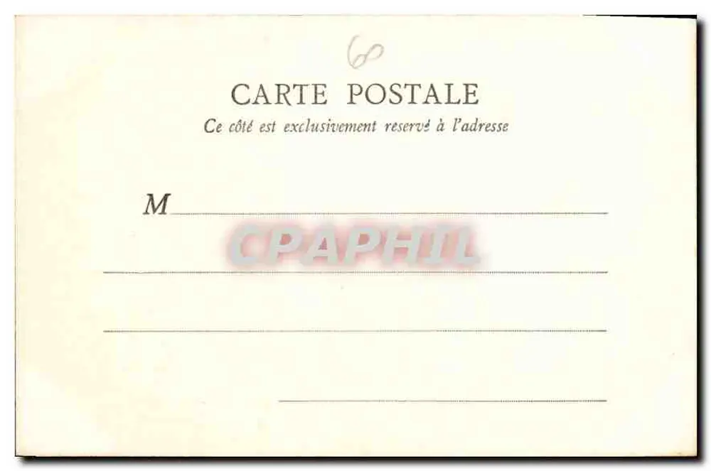 Castelo de Chantilly — No Parque — B. F. PARIS - Verso