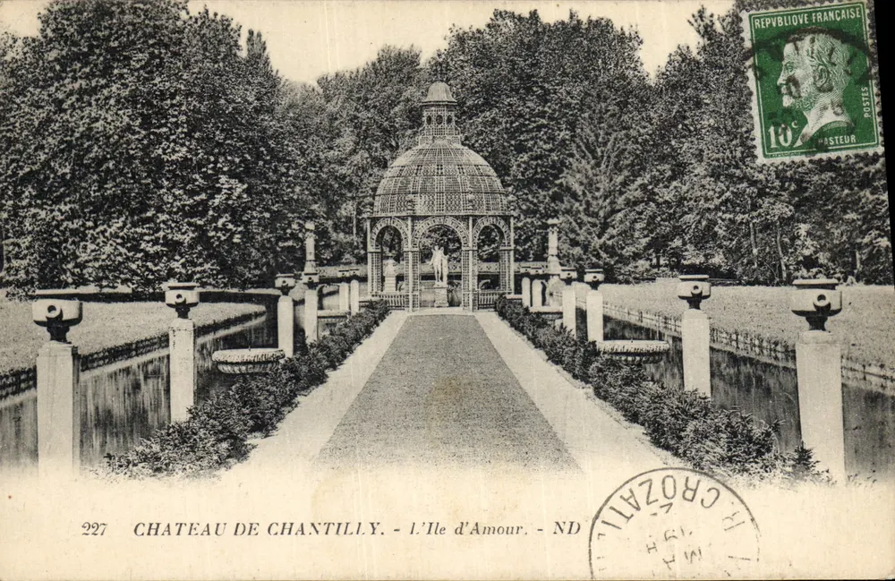 Castelo de Chantilly — A Ilha de Amor — editor ND, n° 227 - Frente
