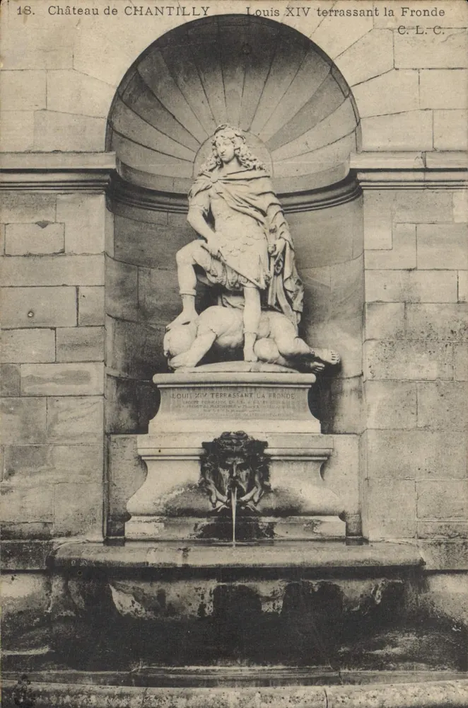 Schloss Chantilly — Ludwig XIV unterdrückt die Fronde — C.L.C. n°18 - Vorderseite