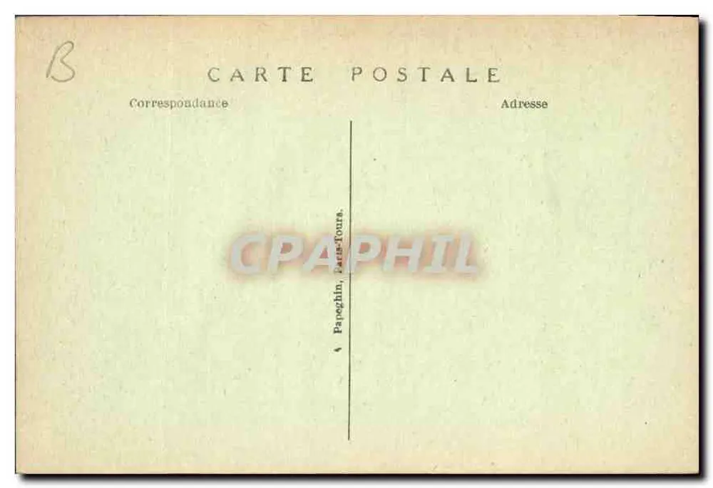 Schloss Chantilly — Die Porte Saint-Denis und die Ställe — A. P. - Rückseite