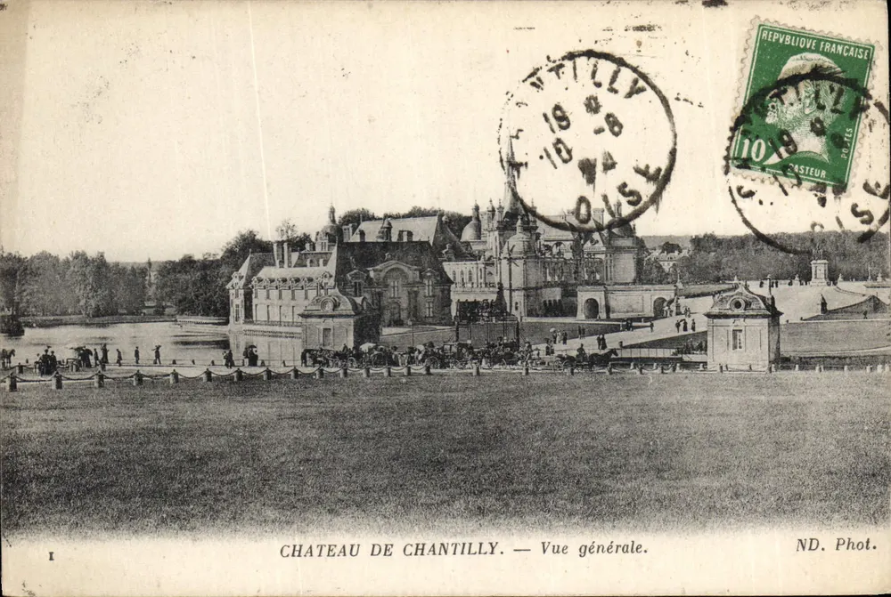 Castelo de Chantilly — Vista geral — ND. Fot. - Frente