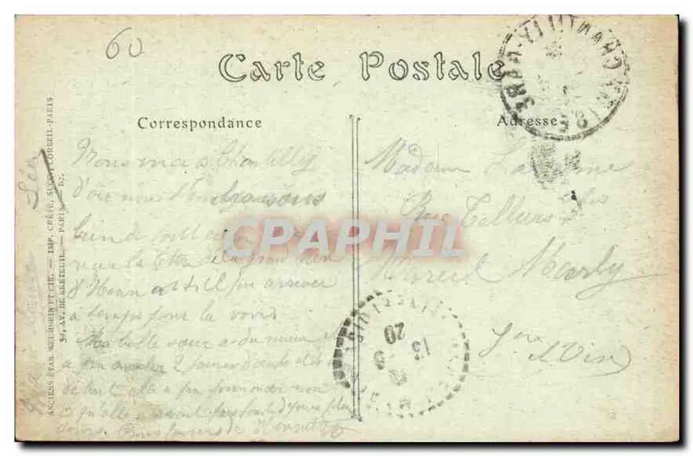 Castelo de Chantilly — Fachaça Setentrional — JND fot. - Verso