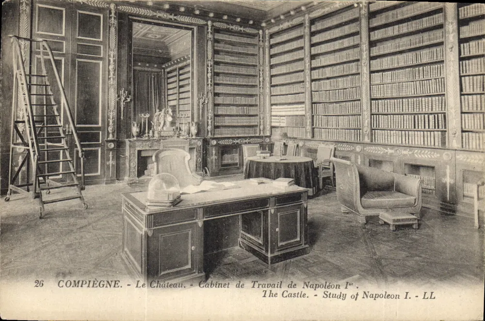 Compiègne - Das Schloss - Studierzimmer von Napoleon Ier - LL - Vorderseite