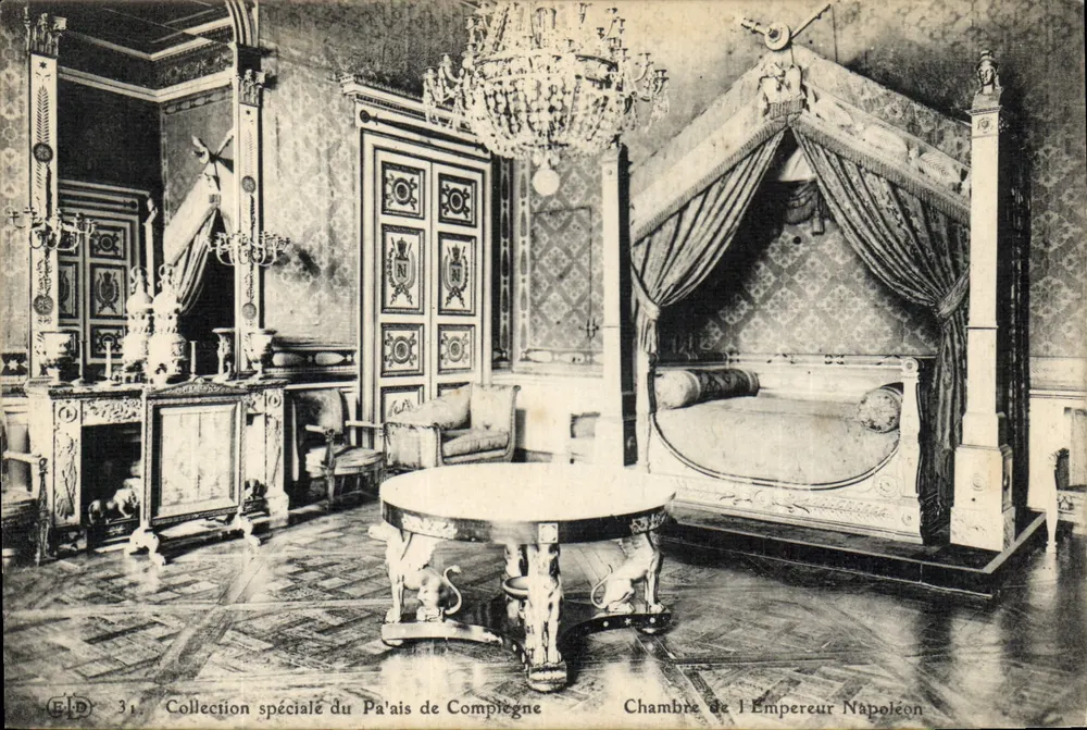 Zimmer des Kaisers Napoleon — Spezialkollektion des Schlosses Compiègne — Verlag E.D., Nr. 31 - Vorderseite