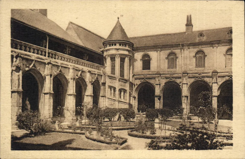 Tours (Loire-Loire) — Cloître da Psalette — Galerias e escada (séculos XV e XVI) — Edição BARTHEL - ANGERS - Frente