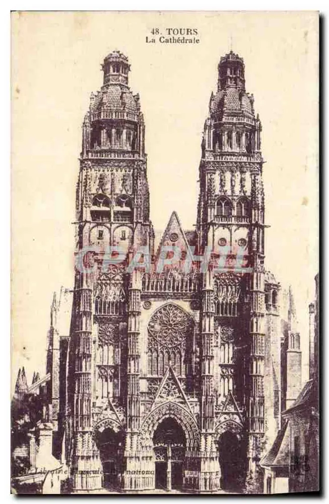 Tours — A Catedral — Livraria Imperial Maltona, n°48 - Frente