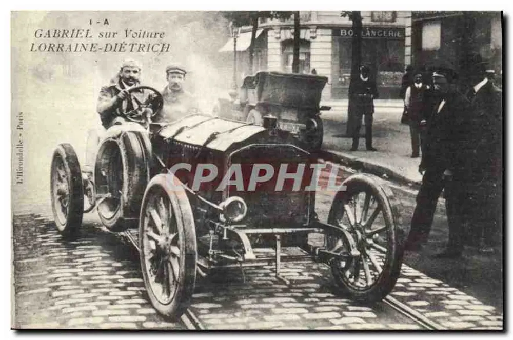 Gabriel in einem Lorraine-Dietrich-Auto — Paris — L’Hirondelle - Vorderseite