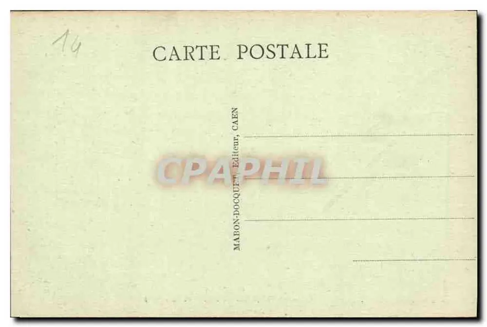 Alte Abtei Sainte-Foy — Das Refektorium — Caen — Verlag: Maron-Docquet, Caen - Rückseite
