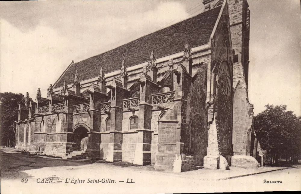 Caen — A Igreja de São Gilles — Selecta - Frente