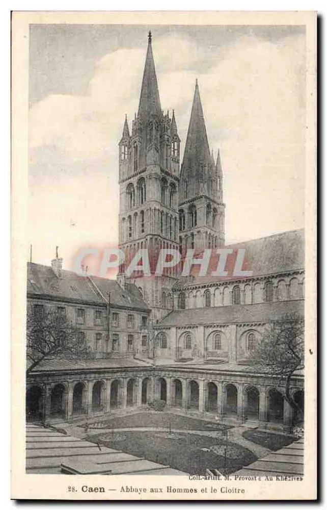 Caen — Abadia dos Homens e o Cloître — Coleção artística M. Provost & Au Rhe-lives - Frente
