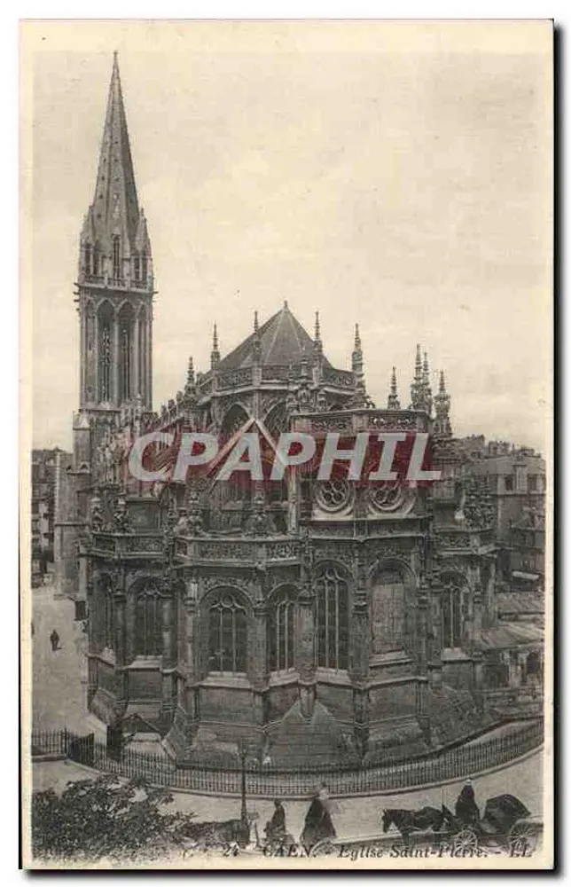 Caen — Igreja de São Pedro — Editor L. L. n°24 - Frente