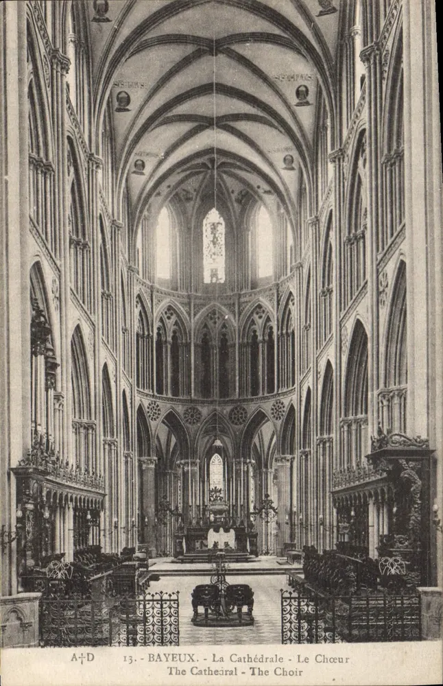 Bayeux - A Catedral - O Coro — A. Dubosq, edit. (Bayeux) n°13 - Frente