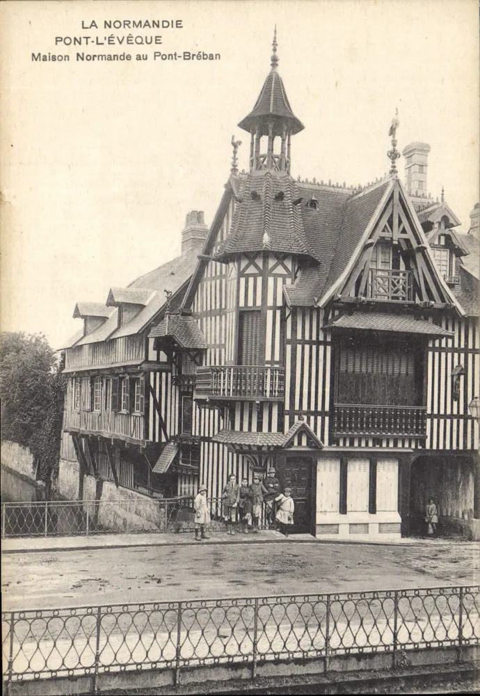 Normannenhäuschen am Pont-Bréban — Pont-l'Évêque, Calvados — Edition 'Modern' Papeterie - Vorderseite