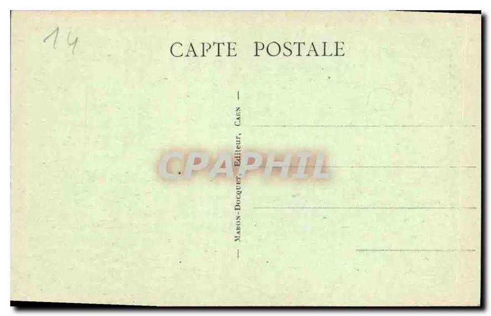 Caen - Igreja de São João. As Torres — Manon-Docquet, editor n°142 - Verso