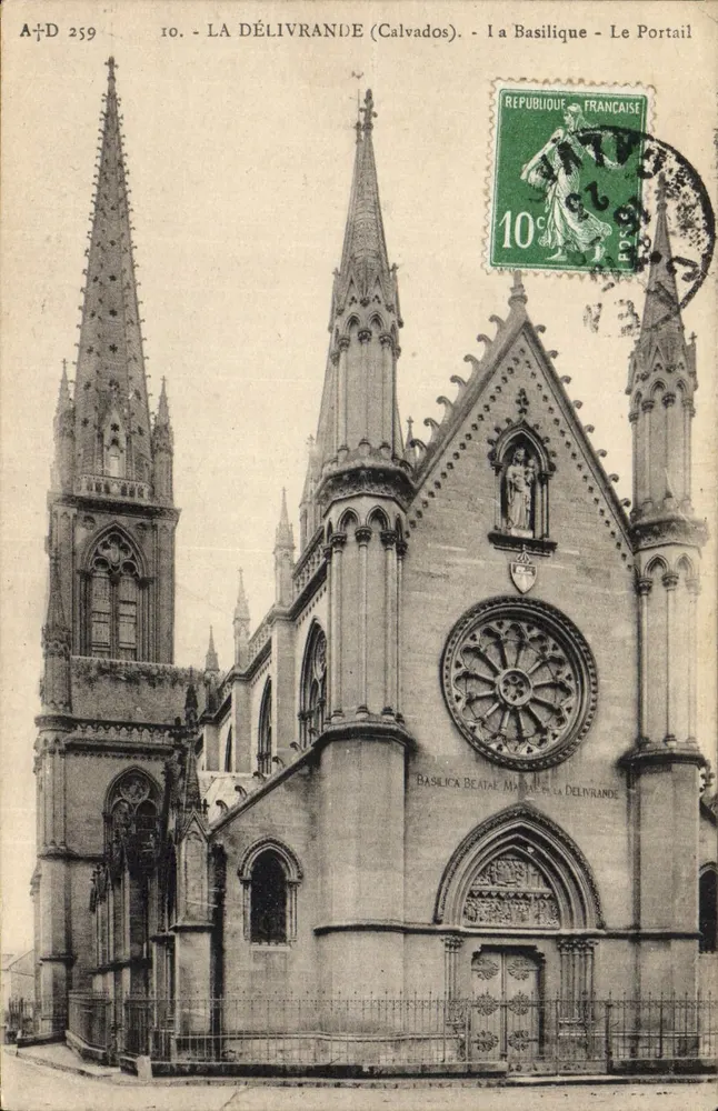 La Délivrande (Calvados) — La Basilique - Le Portail — A. Duboq, édit. (n° 259) - Vorderseite