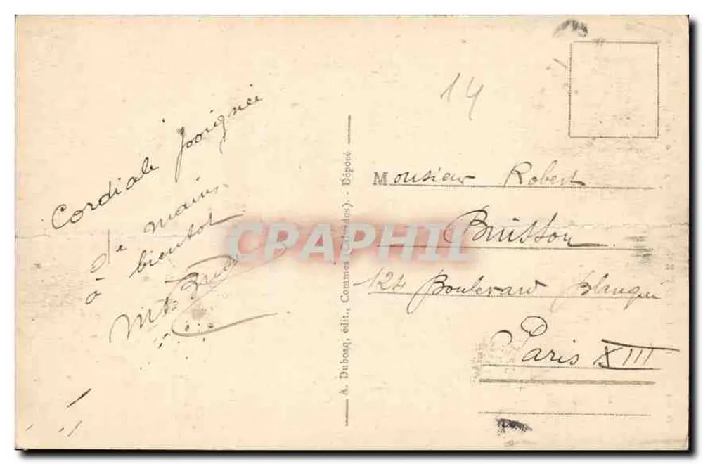 La Délivrande (Calvados) — La Basilique - Le Portail — A. Duboq, édit. (n° 259) - Rückseite