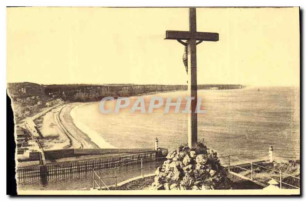 Fécamp — Vista del Calvario — Cie des Arts Photomecaniques, Strasbourg - Anverso