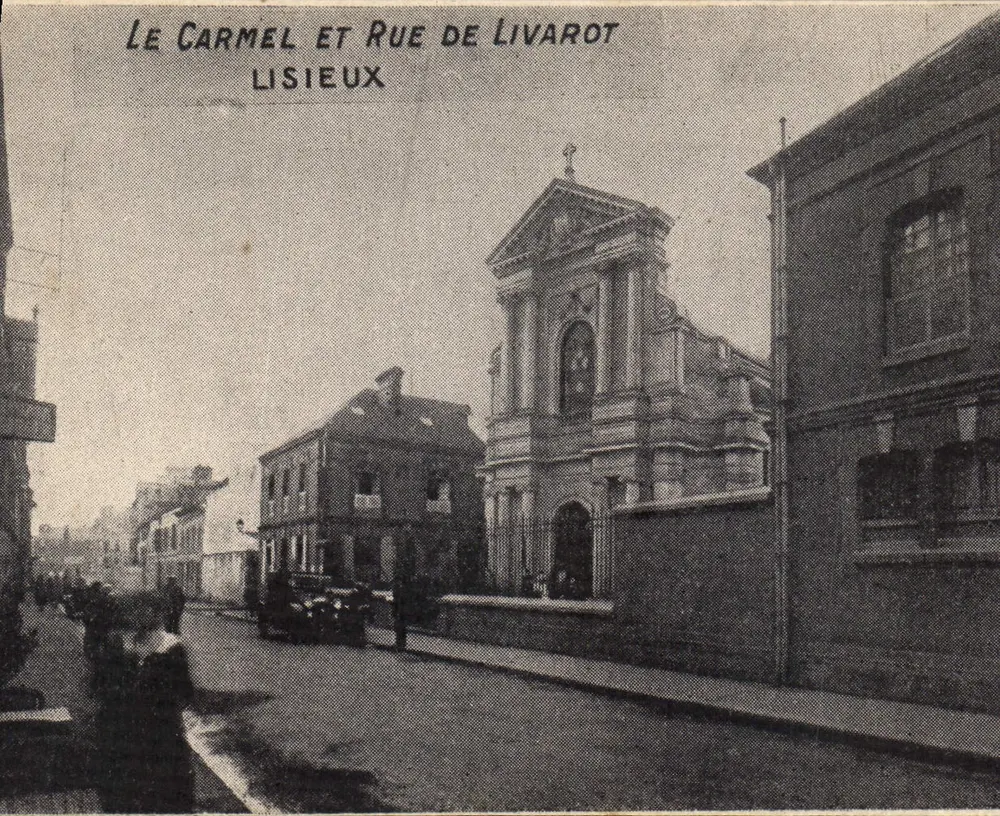 Karmelkirche und Straße de Livarot — Lisieux - Vorderseite