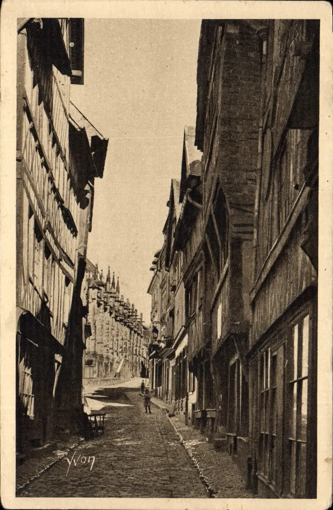 Lisieux - Alte Häuser in der Rue aux Fèves — La Douce France, Verlag Wonn - Vorderseite