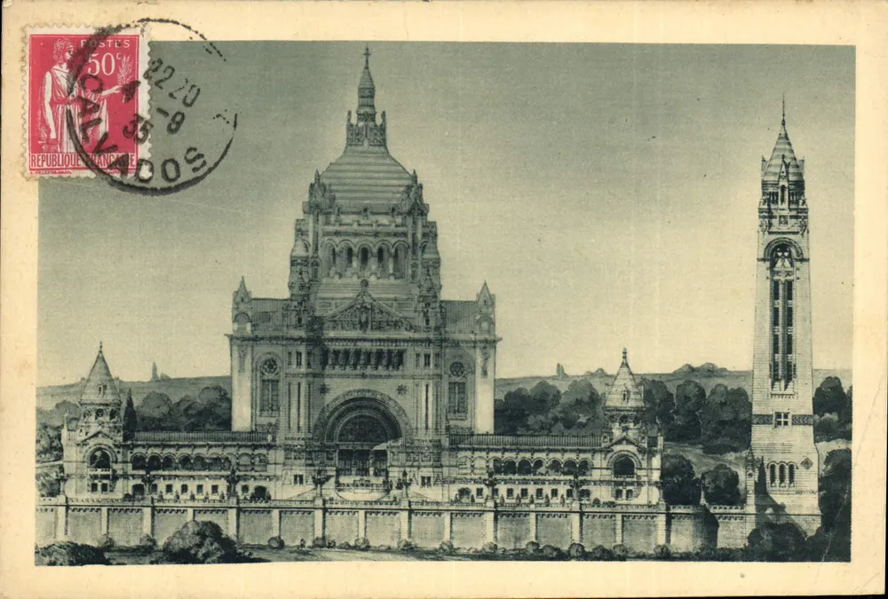 Basilika von Lisieux — Allgemeiner Blick auf das Projekt — Éditions C. B. S. - Lisieux - Vorderseite