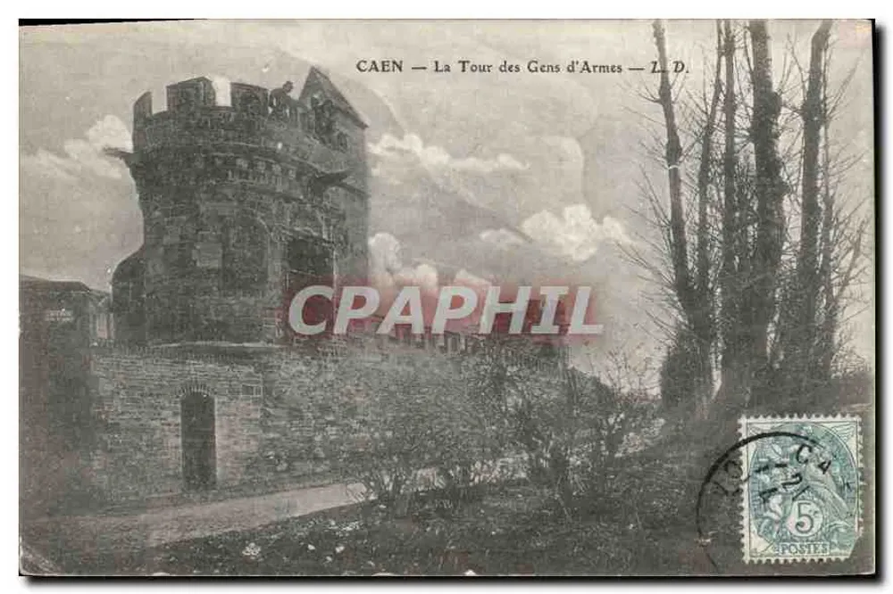 CAEN — La Tour des Gens d'Armes — L. D. - Frente