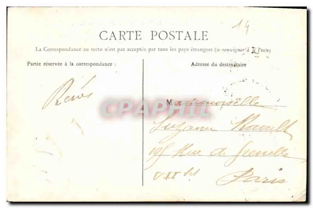 CAEN — La Tour des Gens d'Armes — L. D. - Verso