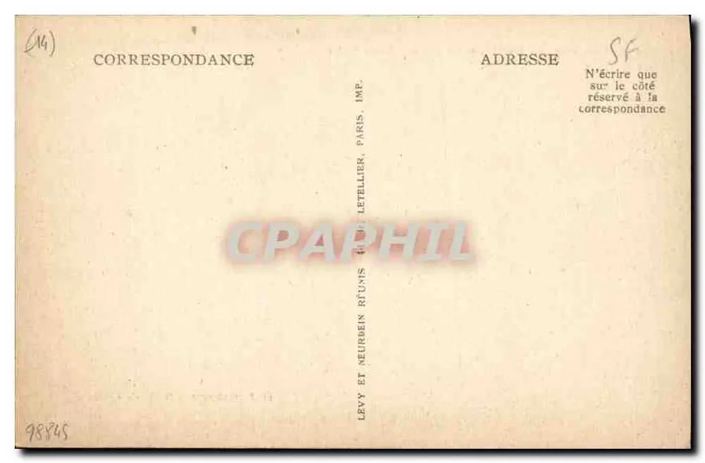 Lisieux — Abside da Catedral de São Pedro — Editor: Levy e Neurdein, n° 200 - Verso