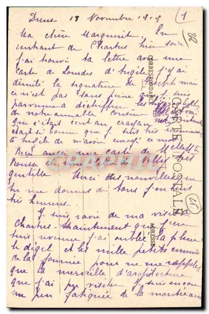 Dreux - Kapelle Saint-Louis - Ansicht der Grabmale — E.P. 2280 - Rückseite