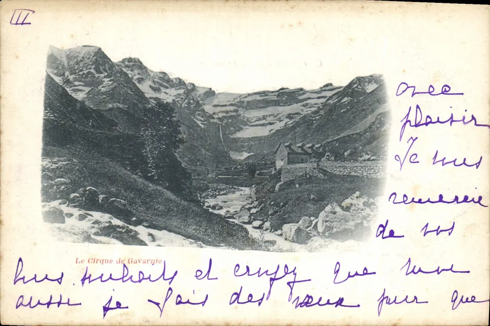गावर्नी के सर्कल — पैनोरमा दृश्य साथ गांव — अज्ञात प्रकाशक, श्रृंखला संख्या अदृश्य - आगे