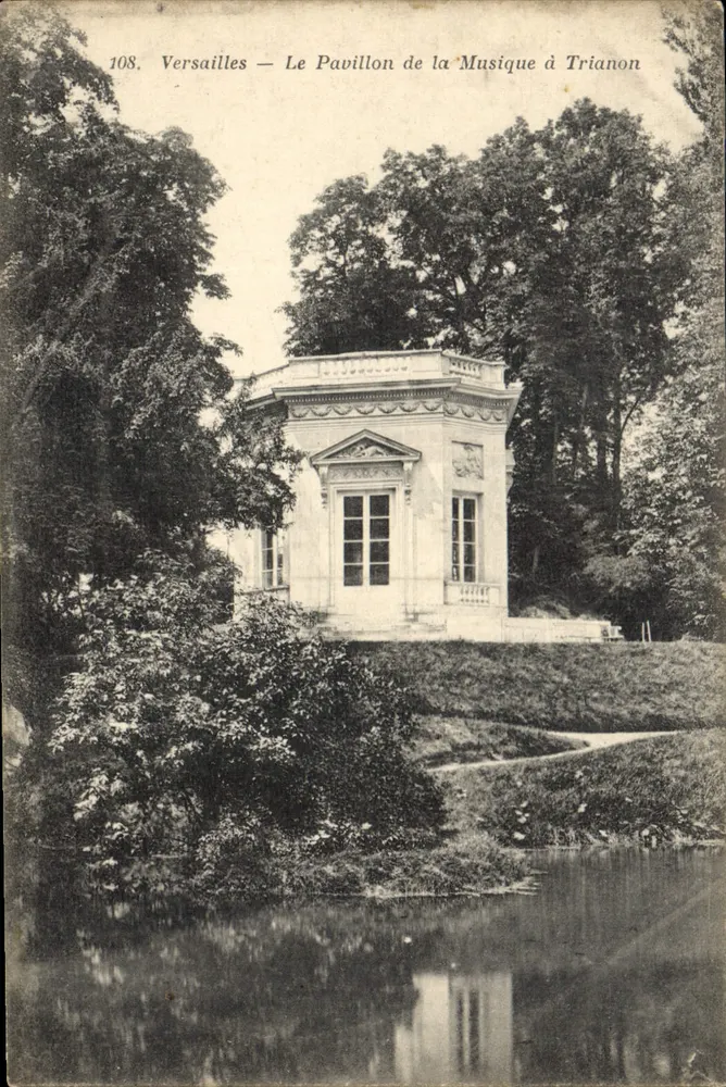 Versailles — Das Musikpavillon in Trianon — Héliotypie Bourdier et Faucheux, n° 108 - Vorderseite