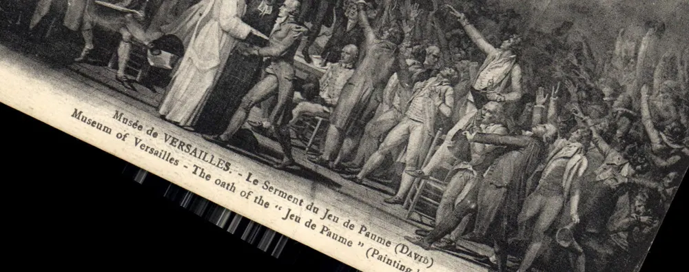 Museu de Versalhes — O Juramento do Salão das Pistas (pintura de David) - Frente