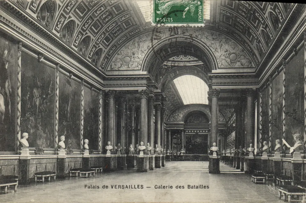 Palast von VERSAILLES — Galerie der Schlachten — Mme Moreau, Verlag Versailles - Vorderseite