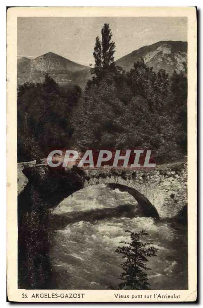 Argelès-Gazost — Alter Brücke über den Arriéulat — CRAPHIL - Vorderseite