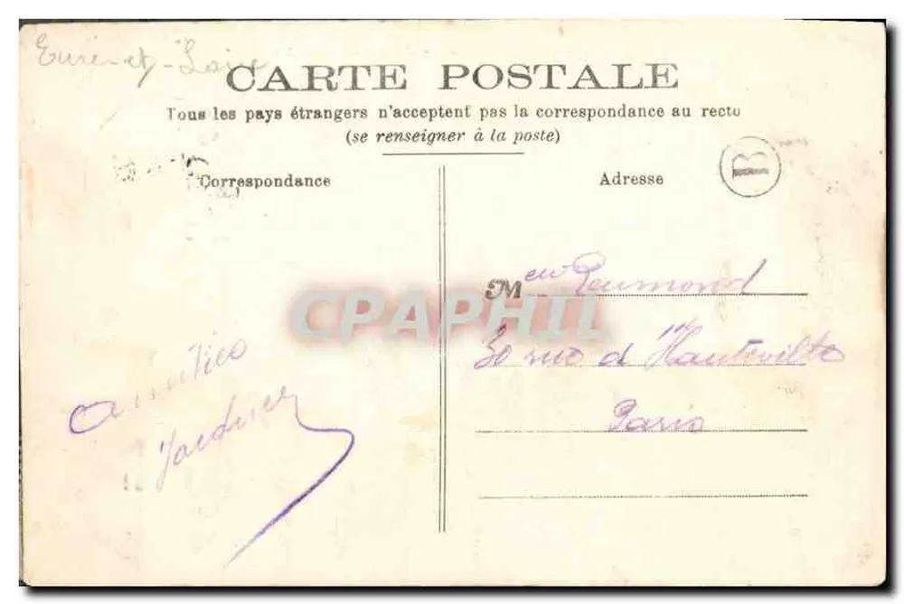 Nogent-le-Rotrou — Castelo de Saint-Jean — Lib. Hanagaré - Verso