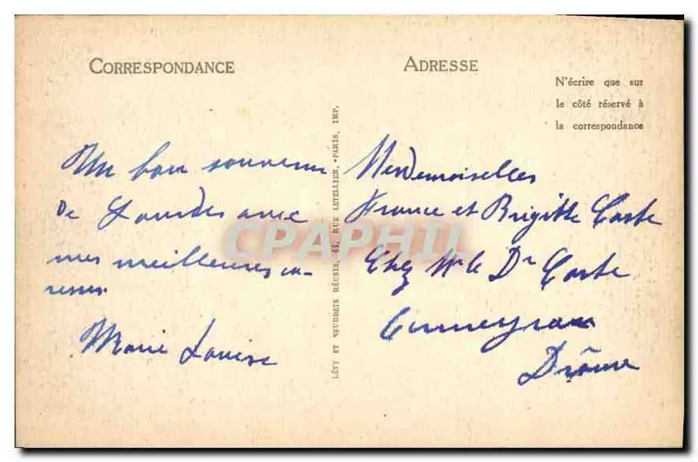 Die Kindheit von Bernadette in Bartrès — LL. - Rückseite