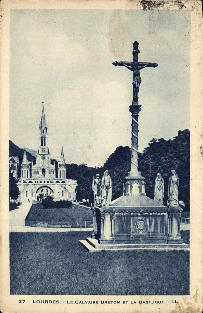 Lourdes - Der Bretonische Calvary und die Basilika — LL, n°37 - Vorderseite