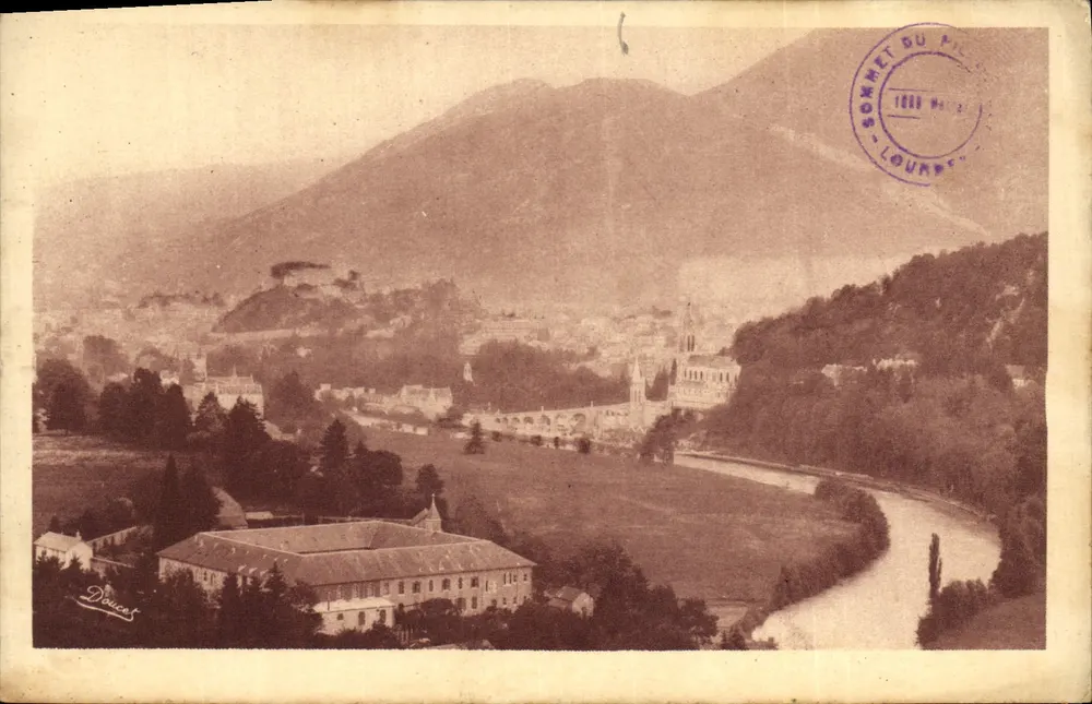 Lourdes — Vista geral — Edição P. Doucet - Frente