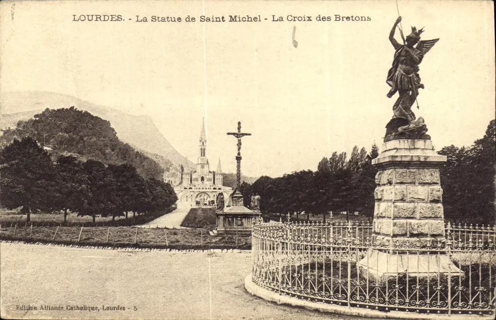 Lourdes - Die Statue des Heiligen Michael - Die Kreuz der Bretonen — Edition Allianée Catholique, Lourdes - 5 - Vorderseite