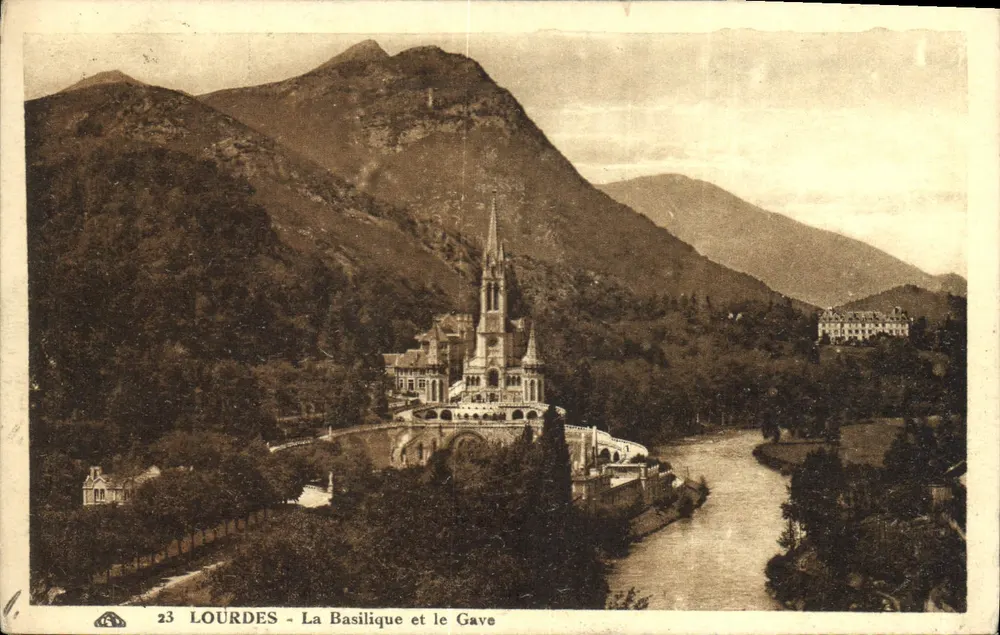 Lourdes - A Basílica e o Gave — editor anônimo, n° 23 - Frente