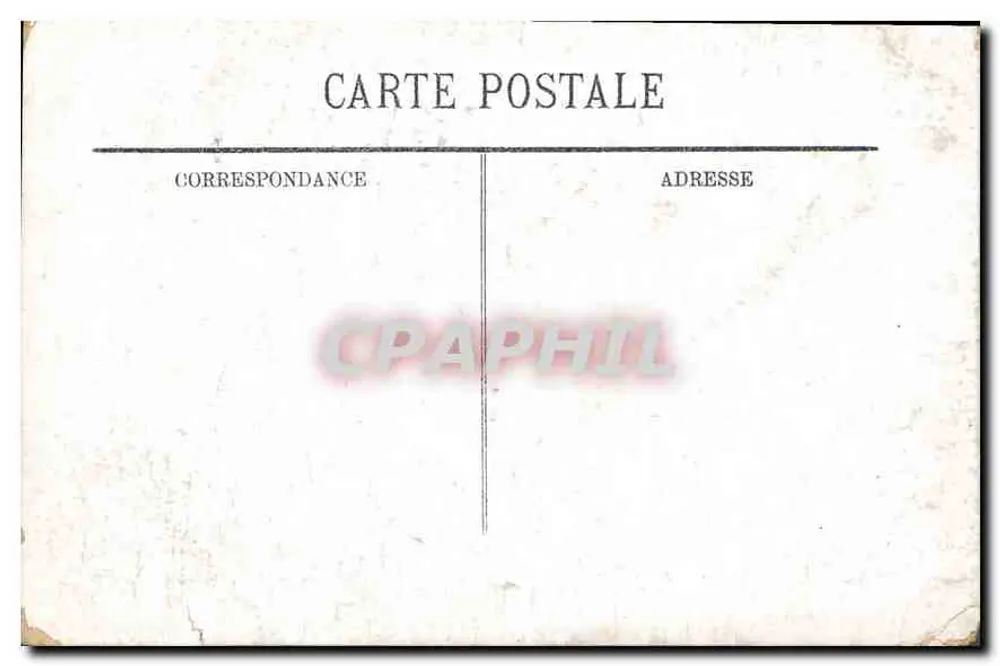 アンティーク絵葉書 ラウルズ ベルナデット・スブリューの家 - 裏面